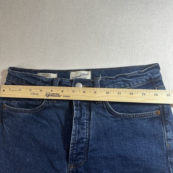 Universal Thread Jeans Women's 8 Highest Rise Straight Leg Denim Button Fly - Picture 7 of 11